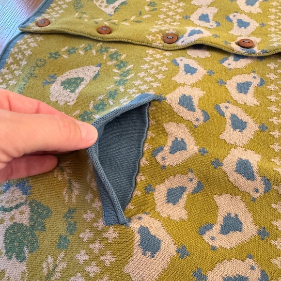 Gudrun Sjöden Charming CHICKEN Print Cardigan – NWOT - Picture 14 of 15